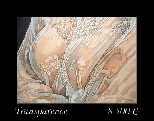 Titre de l'Oeuvre: Transparence Taille: 32 x 42 cm Technque: aquarelle Merci de m'envoyer un mail si vous souhaitez acheter ce tableau