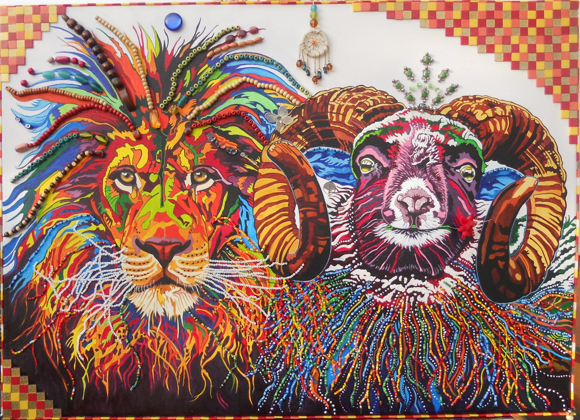 Titre de l'Oeuvre: Unique Spirit Taille: 70 x 50cm Technque: acrylique vendu